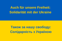 Gedenkveranstaltung StandwithUkraine