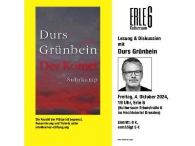 Durs Grünbein las aus seinem Buch "Der Komet"